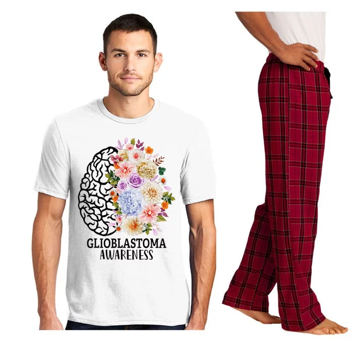 Floral Glioblastoma Awareness Month Brain Cancer Pajama Set