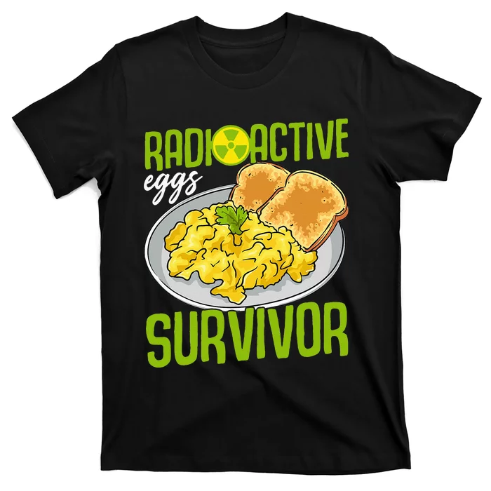 Funny Gastroparesis Awareness Month Support Radioactive Eggs T-Shirt