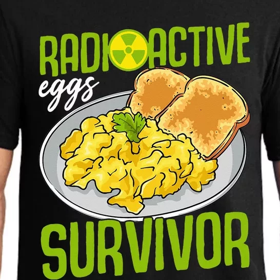 Funny Gastroparesis Awareness Month Support Radioactive Eggs Pajama Set