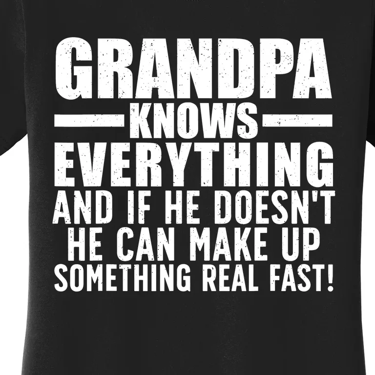 Funny Grandpa Art For Grandpa Grandfathers Day Papi Women's T-Shirt