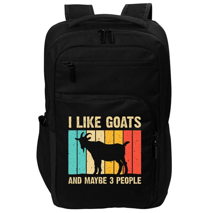 Funny Goat Art For Farming Goat Lover Stuff Impact Tech Backpack