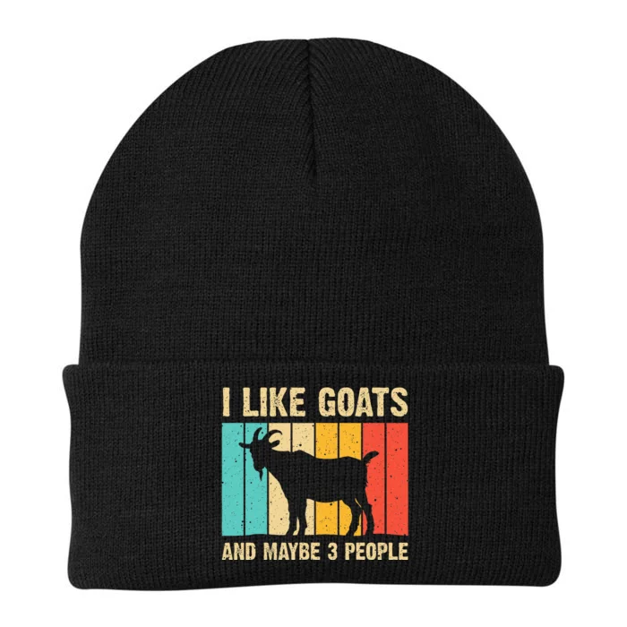 Funny Goat Art For Farming Goat Lover Stuff Knit Cap Winter Beanie