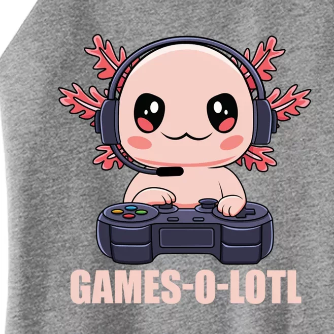 Funny Gamesolotl Axolotl Video Gamer Kawaii Anime Gift Women’s Perfect Tri Rocker Tank