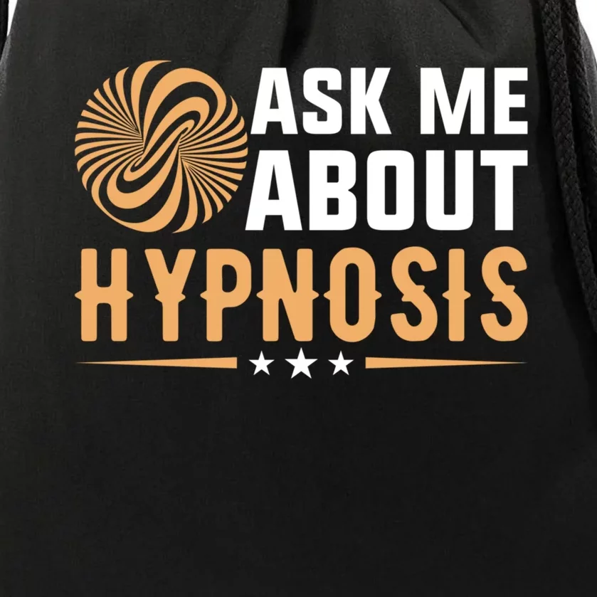 Funny Gift Ask Me About Hypnosis Drawstring Bag