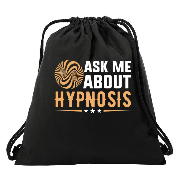 Funny Gift Ask Me About Hypnosis Drawstring Bag