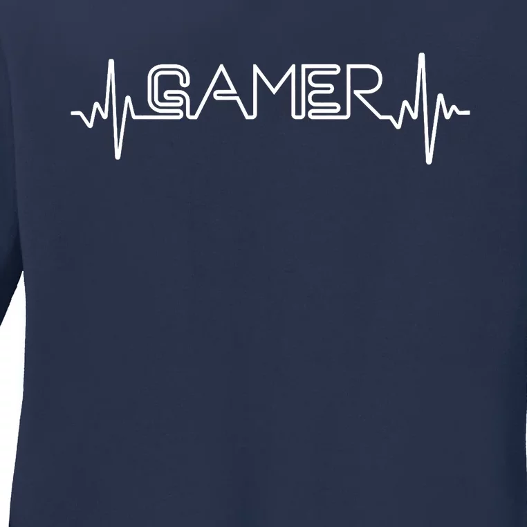 Funny Gaming Art For Gamers Video Game Player Ladies Long Sleeve Shirt