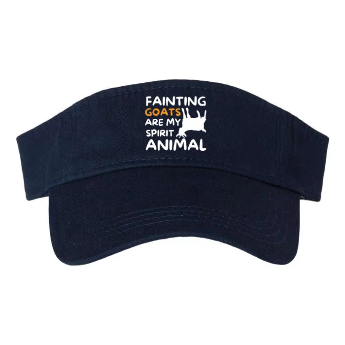 Fainting Goats Are My Spirit Animal Funny Goat Lover Valucap Bio-Washed Visor