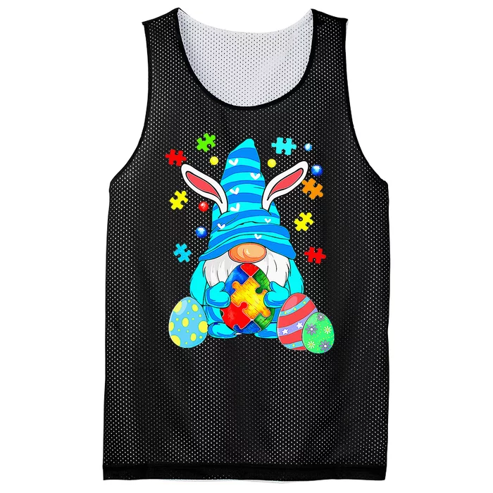 Funny Gnome Autism Awareness Easter Day Mesh Reversible Basketball Jersey Tank