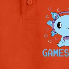 Funny Gamesolotl Anime Kawaii Gaming Axolotl Video Gamer Dry Zone Grid Performance Polo