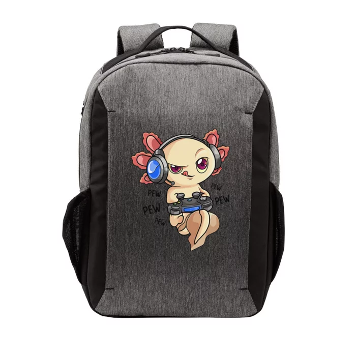 Funny Gaming Axolotl  Adults Cute Video Game Vector Backpack