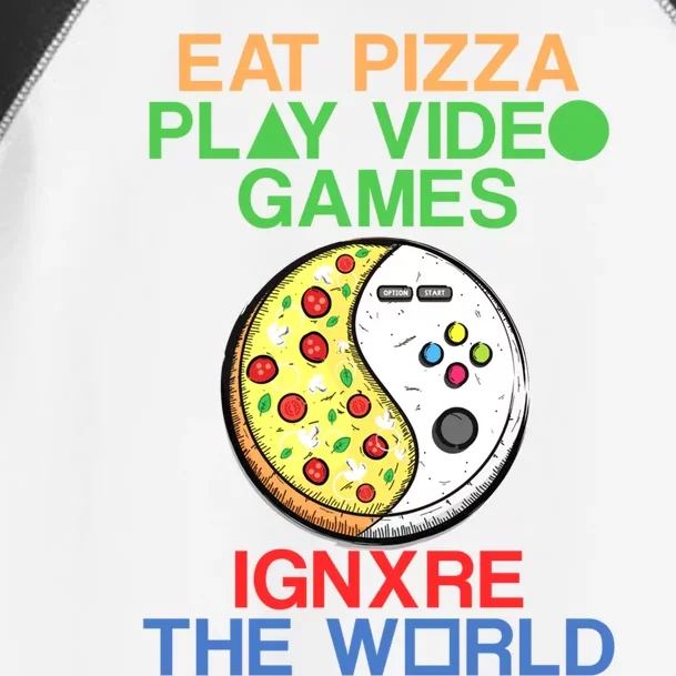 Funny Gamer And Pizza Sayings For Gaming And Gamer Gift Toddler Fine Jersey T-Shirt