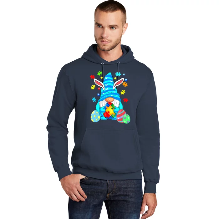 Funny Gnome Autism Awareness Easter Day Hoodie