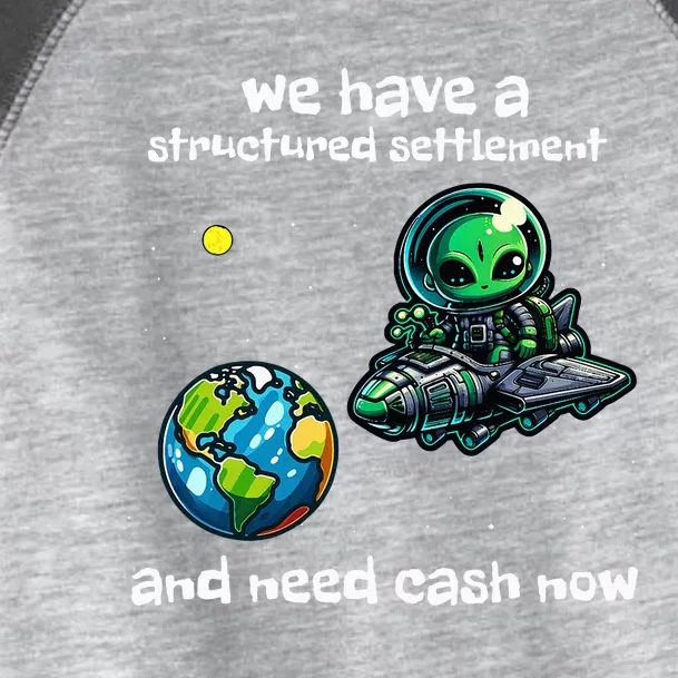 Funny Green Alien Extraterrestrial Ufo Finance Pun Toddler Fine Jersey T-Shirt