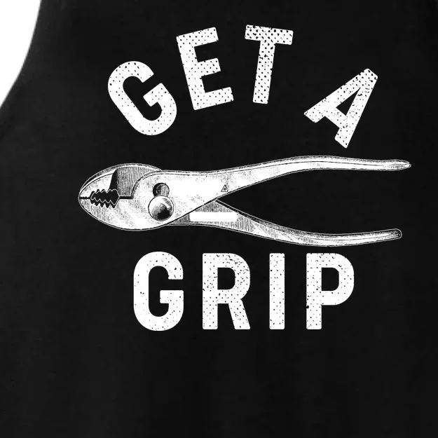 Funny Get A Grip Ladies Tri-Blend Wicking Tank