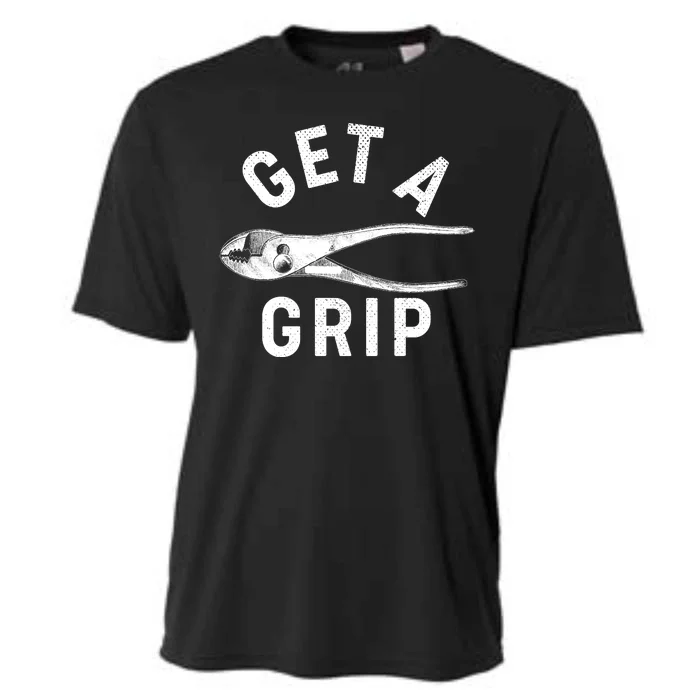 Funny Get A Grip Cooling Performance Crew T-Shirt