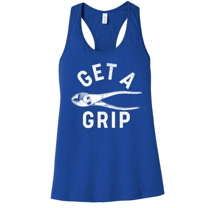 Funny Get A Grip Women's Racerback Tank