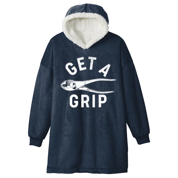 Funny Get A Grip Hooded Wearable Blanket