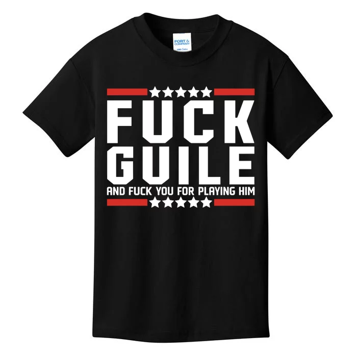 Fuck Guile And Fuck You For Playing Him Kids T-Shirt