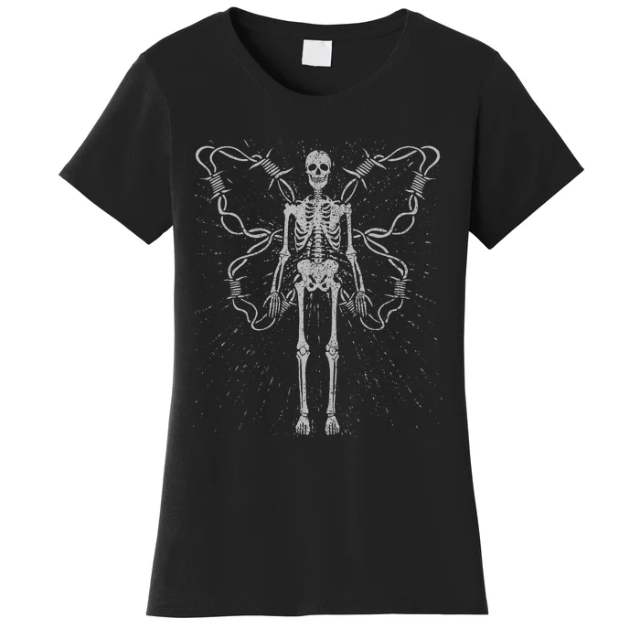 Fairy Grunge Aesthetic Fairycore Alt Goth  Skeleton Women's T-Shirt