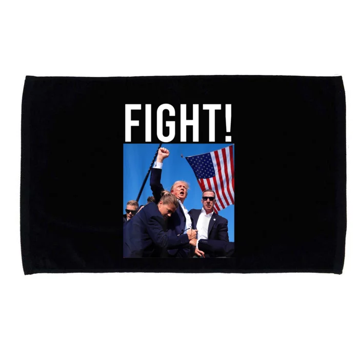 Fight God Bless President Trump Donald Gift Microfiber Hand Towel