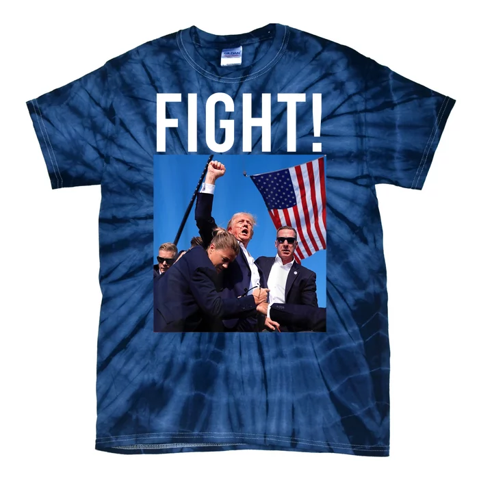 Fight God Bless President Trump Donald Gift Tie-Dye T-Shirt