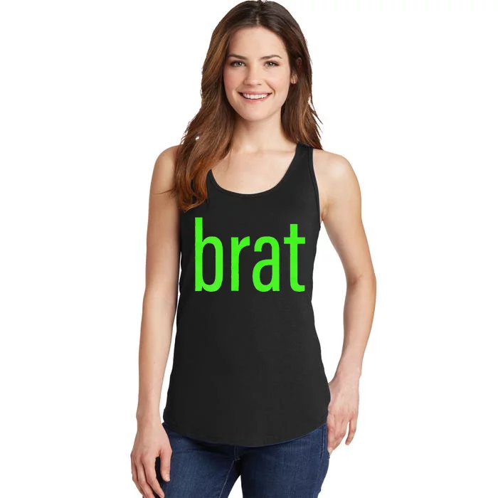 Funny Green Brat Ladies Essential Tank