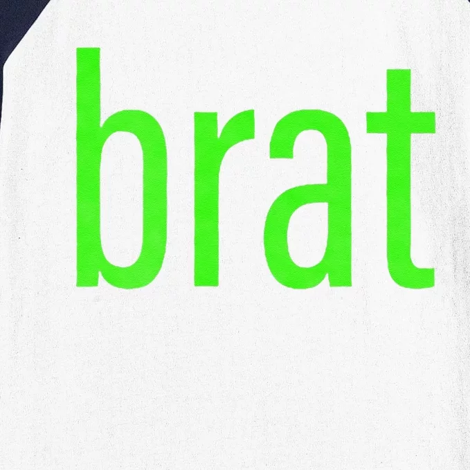 Funny Green Brat Baseball Sleeve Shirt