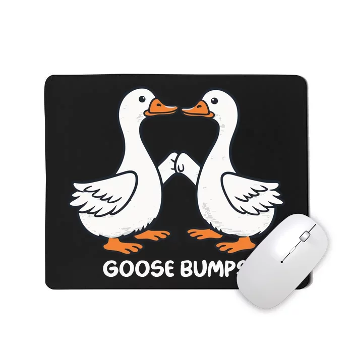 Funny Goose Bumps Silly Goose Minimalist Duck Mousepad