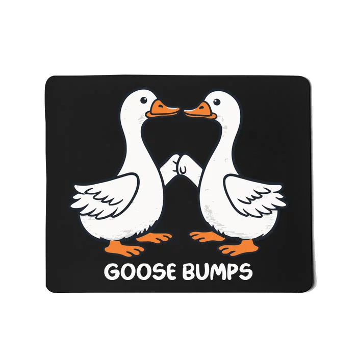 Funny Goose Bumps Silly Goose Minimalist Duck Mousepad