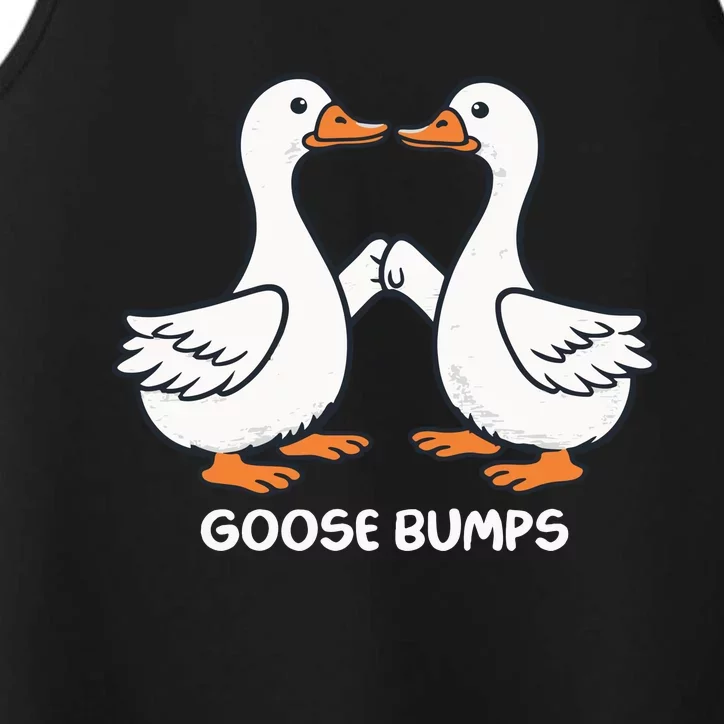 Funny Goose Bumps Silly Goose Minimalist Duck Performance Tank