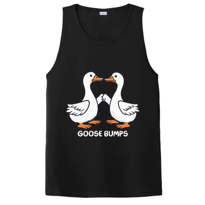 Funny Goose Bumps Silly Goose Minimalist Duck Performance Tank