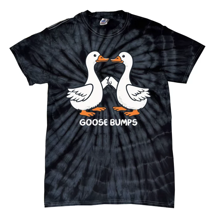 Funny Goose Bumps Silly Goose Minimalist Duck Tie-Dye T-Shirt