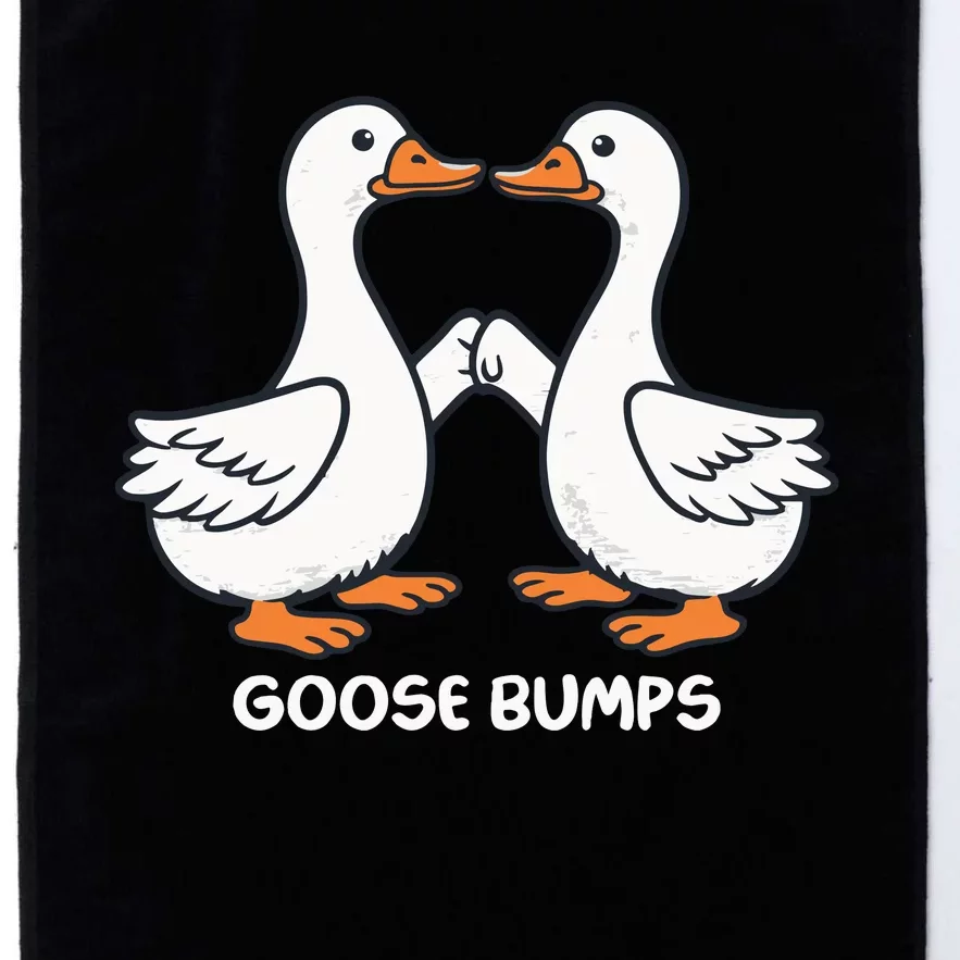 Funny Goose Bumps Silly Goose Minimalist Duck Platinum Collection Golf Towel