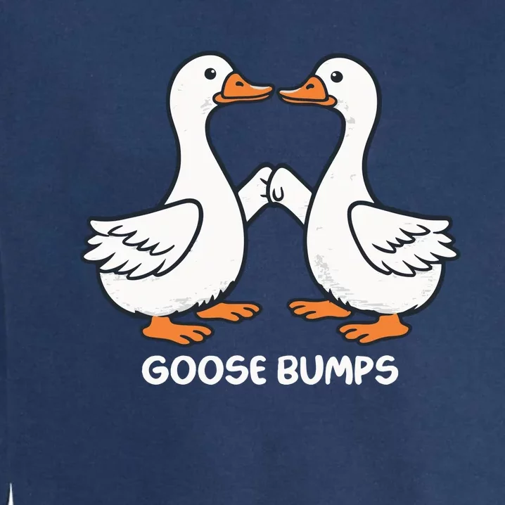 Funny Goose Bumps Silly Goose Minimalist Duck Garment-Dyed Sweatshirt