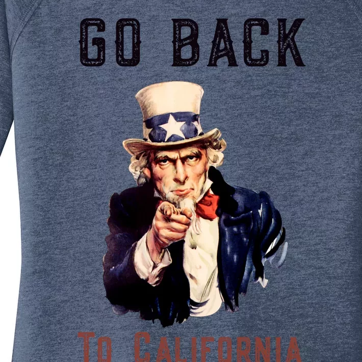 Funny Go Back To California Conservative Women's Perfect Tri Tunic Long Sleeve Shirt