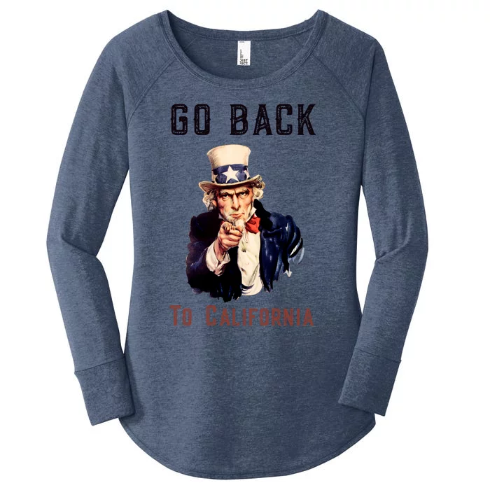 Funny Go Back To California Conservative Women's Perfect Tri Tunic Long Sleeve Shirt