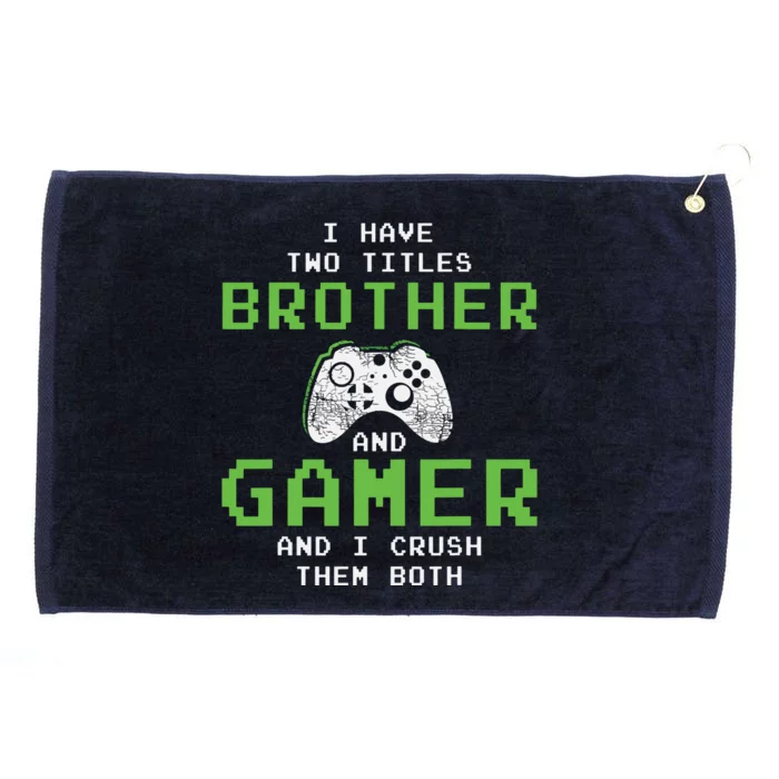 Funny Gaming Brothers Gamer Gifts For Teen Boy Short Sleeve Grommeted Golf Towel