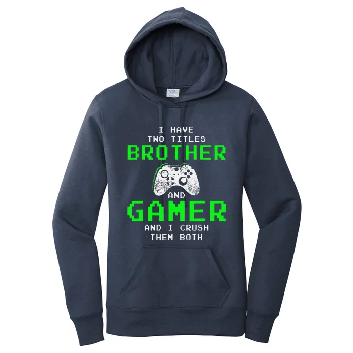 Funny Gaming Brothers Tee Gamer Gifts Women's Pullover Hoodie