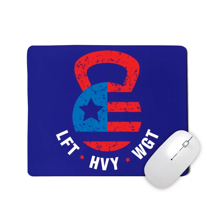 Funny Gym Bro Fitness Workout Gear American Vintage Novelty Gift Mousepad