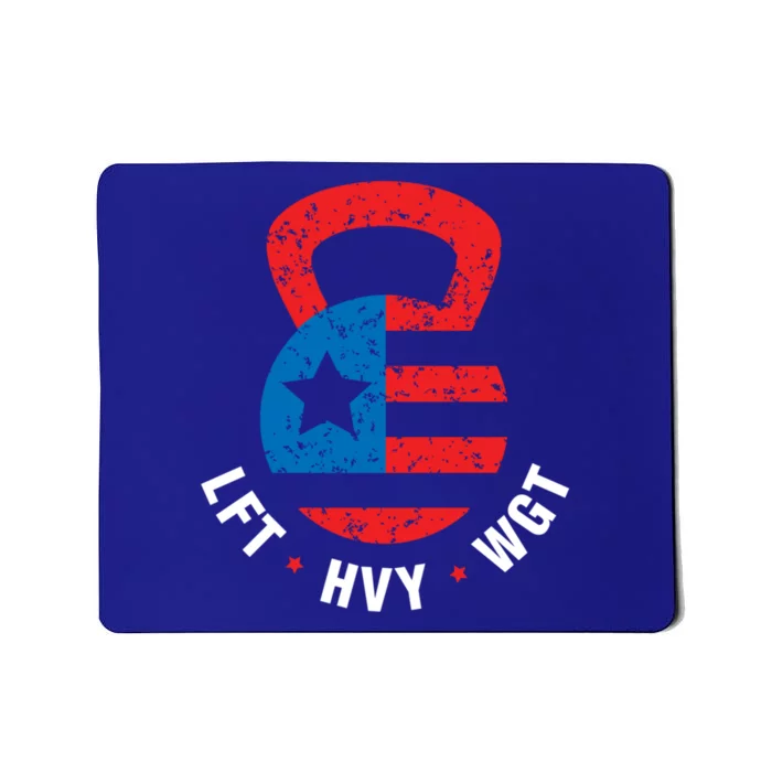 Funny Gym Bro Fitness Workout Gear American Vintage Novelty Gift Mousepad