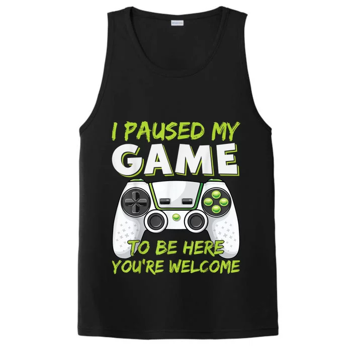 Funny Gaming Boy Girl Men Gamer Video Game Performance Tank