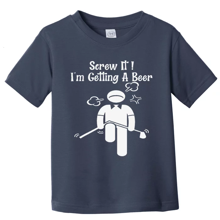 Funny Golf Beer Golfer Father Day Mother Day Birthday Toddler T-Shirt