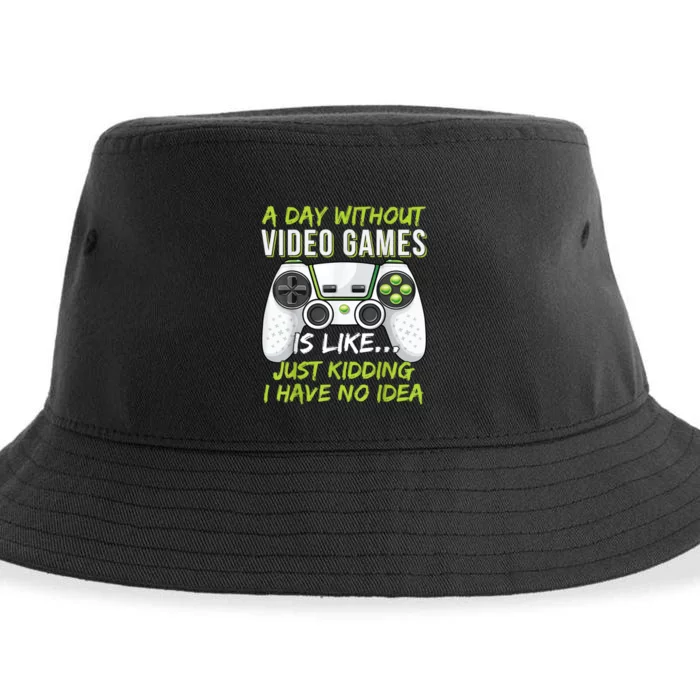 Funny Gaming Boy Girl Men Gamer Video Game Sustainable Bucket Hat