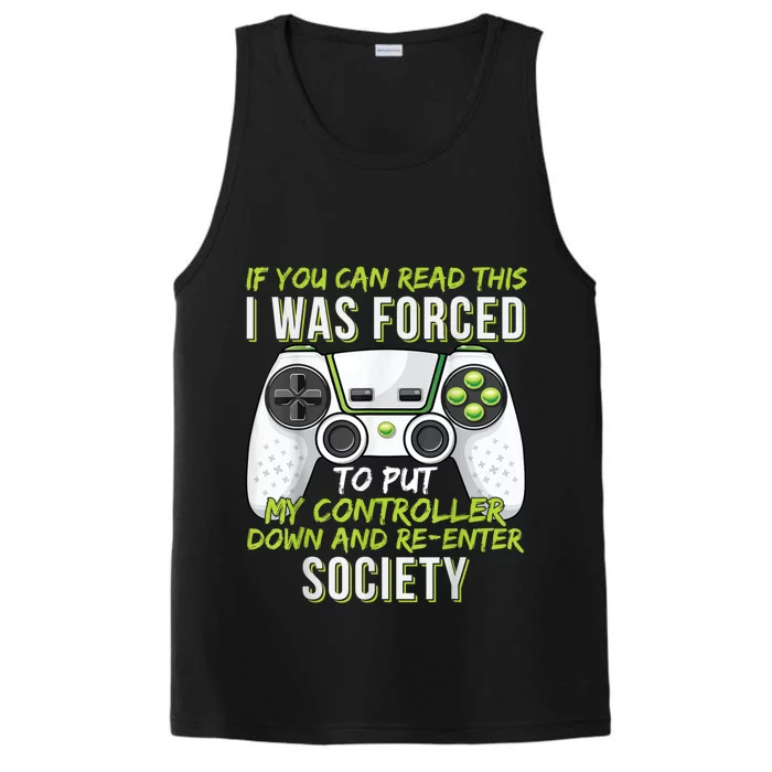 Funny Gaming Boy Girl Men Gamer Video Game Performance Tank