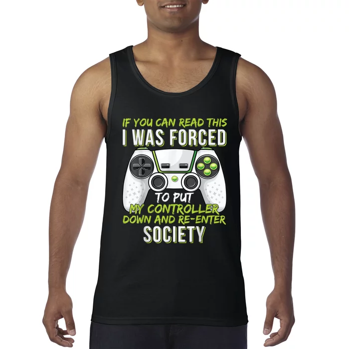 Funny Gaming Boy Girl Men Gamer Video Game Tank Top