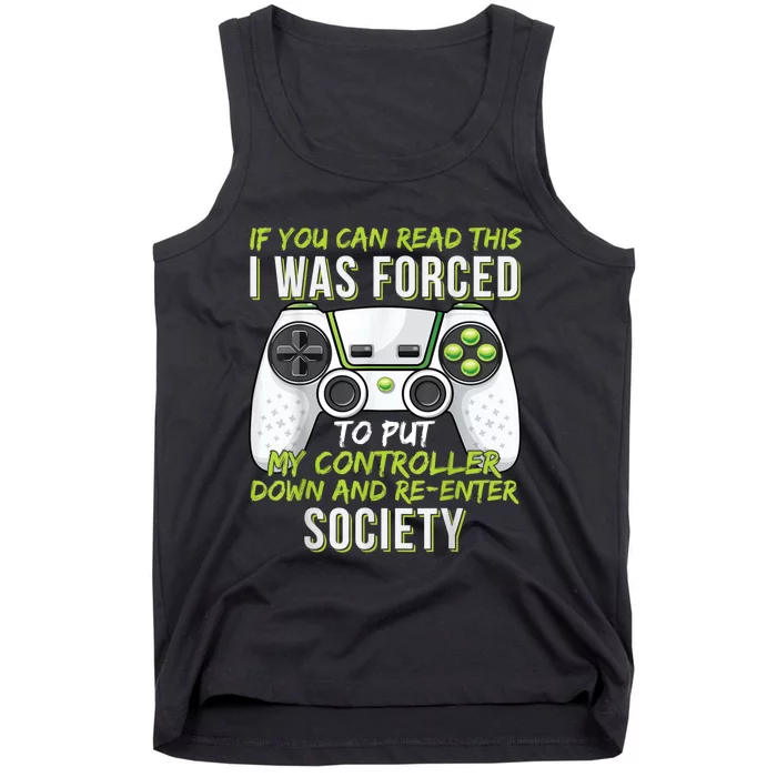 Funny Gaming Boy Girl Men Gamer Video Game Tank Top