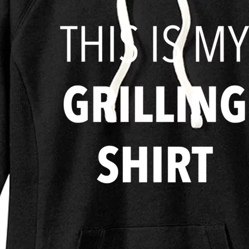 Funny Grilling Bbq Dad Father's Day Gift Sarcastic Gift Women's Fleece Hoodie