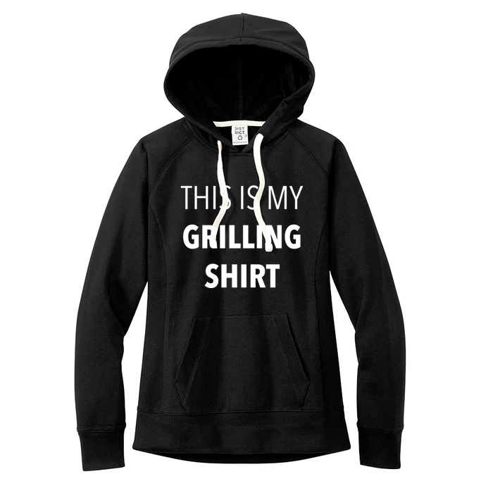 Funny Grilling Bbq Dad Father's Day Gift Sarcastic Gift Women's Fleece Hoodie