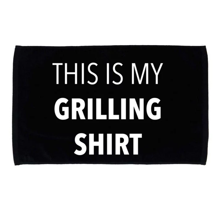 Funny Grilling Bbq Dad Father's Day Gift Sarcastic Gift Microfiber Hand Towel