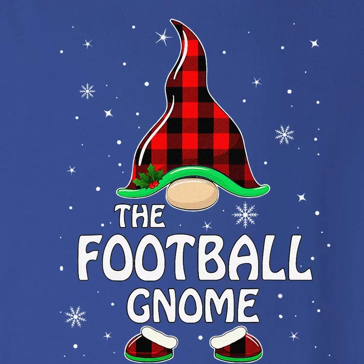 Football Gnome Buffalo Plaid Matching Family Christmas Toddler Long Sleeve Shirt